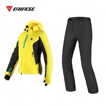 SARENNE LADY Jacket VIBRANT-YELLOW + 2° SKIN Pants BLACK [16/17]스키,자전거,자전거행어,cnc 스키수리,자전거수리